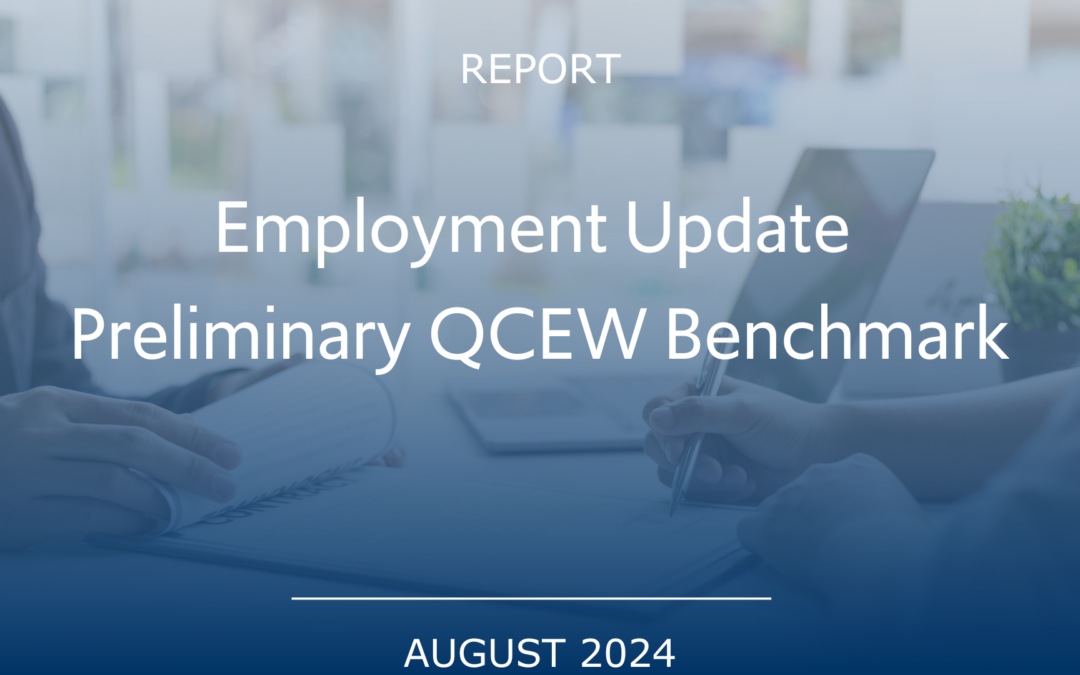 Employment Update Preliminary QCEW Benchmark